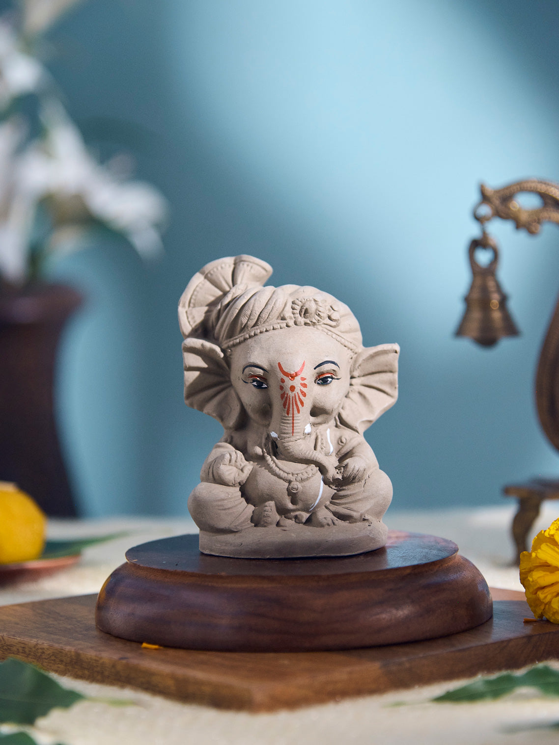 Manomaya: Born of the mind | Plantable Clay Ganesha | 4 inches