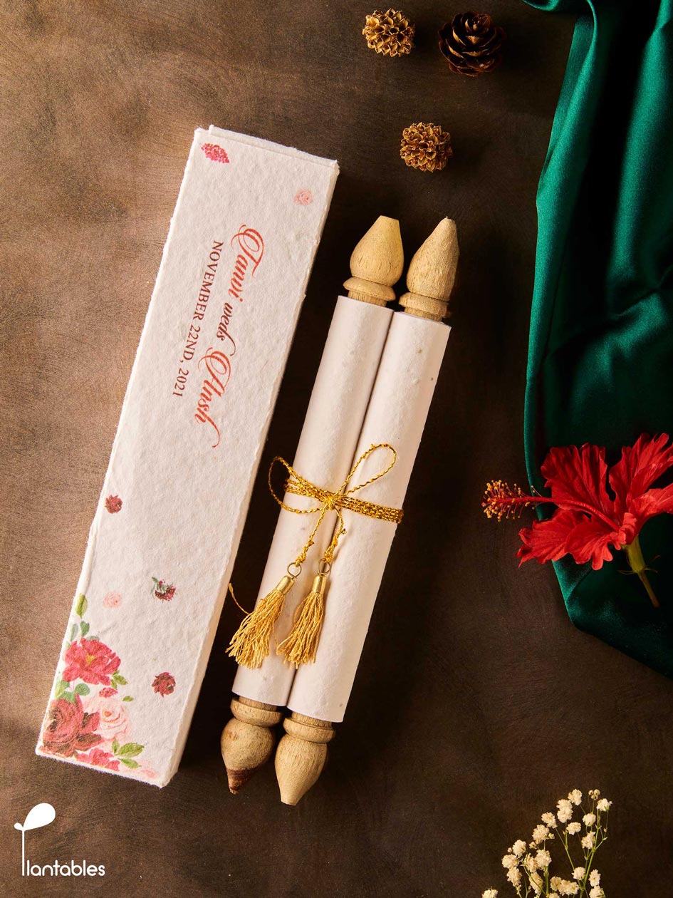 Rosa Marsala Scroll