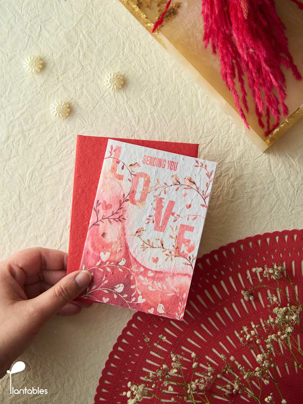 Love Birds Valentine Card