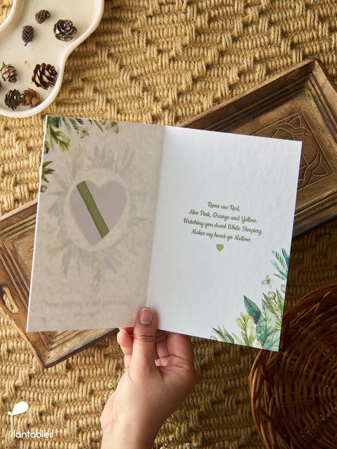 You’re my Bae’st Person: Card with a Green Heart