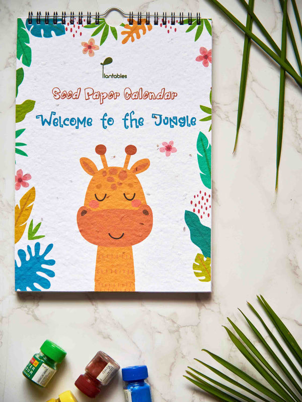 Eco-friendly seed paper kids wall calendar 