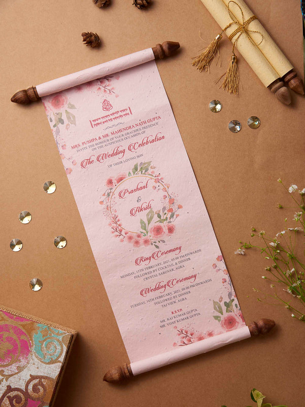 Dusty Rose Scroll (Digital Card/e-Invite)